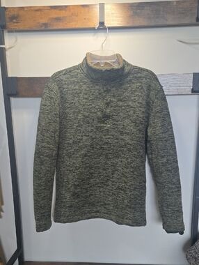 Weatherproof Olive Marled Turtleneck Pullover
